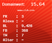 Domainbewertung - Domain www.cid.com bei Domainwert24.de