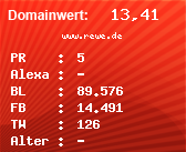 Domainbewertung - Domain www.rewe.de bei Domainwert24.de