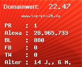 Domainbewertung - Domain www.top-pkv24.de bei Domainwert24.de