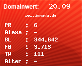 Domainbewertung - Domain www.jameda.de bei Domainwert24.de