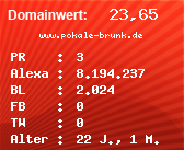 Domainbewertung - Domain www.pokale-brunk.de bei Domainwert24.de