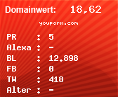 Domainbewertung - Domain youporn.com bei Domainwert24.de