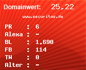 Domainbewertung - Domain www.securitas.de bei Domainwert24.de
