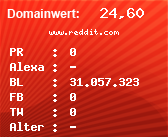 Domainbewertung - Domain www.reddit.com bei Domainwert24.de