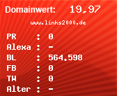 Domainbewertung - Domain www.links2000.de bei Domainwert24.de