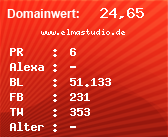 Domainbewertung - Domain www.elmastudio.de bei Domainwert24.de