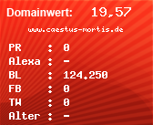Domainbewertung - Domain www.caestus-mortis.de bei Domainwert24.de