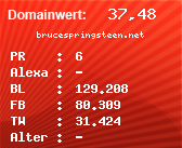 Domainbewertung - Domain brucespringsteen.net bei Domainwert24.de