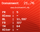 Domainbewertung - Domain www.buchmarkt.de bei Domainwert24.de
