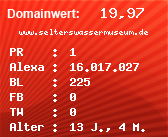 Domainbewertung - Domain www.selterswassermuseum.de bei Domainwert24.de