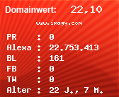 Domainbewertung - Domain www.imagy.com bei Domainwert24.de