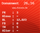 Domainbewertung - Domain www.disusa.de bei Domainwert24.de