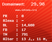 Domainbewertung - Domain www.ipbase.org bei Domainwert24.de