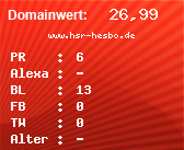 Domainbewertung - Domain www.hsr-hesbo.de bei Domainwert24.de