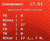 Domainbewertung - Domain www.sound-comet.com.com bei Domainwert24.de