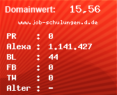 Domainbewertung - Domain www.job-schulungen.d.de bei Domainwert24.de