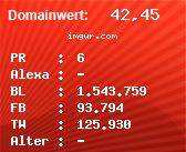 Domainbewertung - Domain imgur.com bei Domainwert24.de
