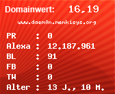 Domainbewertung - Domain www.daem0n.menkisys.org bei Domainwert24.de
