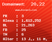 Domainbewertung - Domain www.boxen1.com bei Domainwert24.de