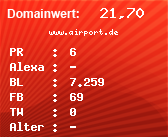 Domainbewertung - Domain www.airport.de bei Domainwert24.de