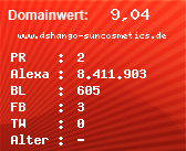 Domainbewertung - Domain www.dshango-suncosmetics.de bei Domainwert24.de
