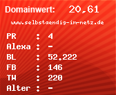 Domainbewertung - Domain www.selbstaendig-im-netz.de bei Domainwert24.de