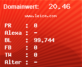 Domainbewertung - Domain www.leica.com bei Domainwert24.de