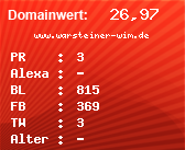 Domainbewertung - Domain www.warsteiner-wim.de bei Domainwert24.de
