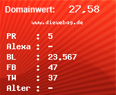 Domainbewertung - Domain www.diewebag.de bei Domainwert24.de