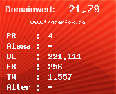 Domainbewertung - Domain www.traderfox.de bei Domainwert24.de