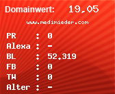 Domainbewertung - Domain www.medimieder.com bei Domainwert24.de