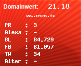 Domainbewertung - Domain www.smago.de bei Domainwert24.de