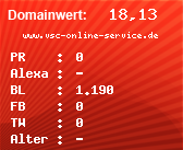 Domainbewertung - Domain www.vsc-online-service.de bei Domainwert24.de