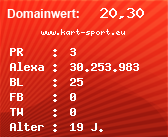 Domainbewertung - Domain www.kart-sport.eu bei Domainwert24.de
