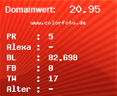 Domainbewertung - Domain www.colorfoto.de bei Domainwert24.de