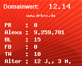 Domainbewertung - Domain www.drbox.de bei Domainwert24.de