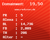 Domainbewertung - Domain www.redcoon.de bei Domainwert24.de