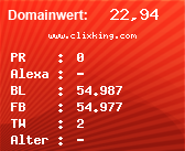 Domainbewertung - Domain www.clixking.com bei Domainwert24.de