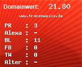 Domainbewertung - Domain www.transmusica.de bei Domainwert24.de