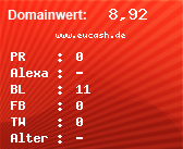 Domainbewertung - Domain www.eucash.de bei Domainwert24.de