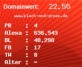 Domainbewertung - Domain www.black-and-green.de bei Domainwert24.de