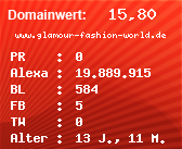 Domainbewertung - Domain www.glamour-fashion-world.de bei Domainwert24.de