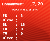 Domainbewertung - Domain www.durabilis.com bei Domainwert24.de