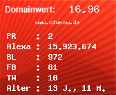 Domainbewertung - Domain www.cdunow.de bei Domainwert24.de