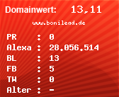 Domainbewertung - Domain www.bonilead.de bei Domainwert24.de