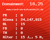 Domainbewertung - Domain www.rund-um-schoenheit.de bei Domainwert24.de