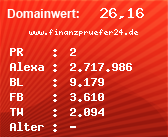 Domainbewertung - Domain www.finanzpruefer24.de bei Domainwert24.de