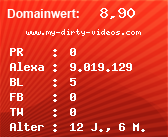 Domainbewertung - Domain www.my-dirty-videos.com bei Domainwert24.de