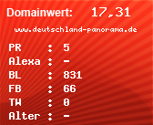 Domainbewertung - Domain www.deutschland-panorama.de bei Domainwert24.de