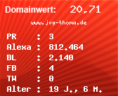 Domainbewertung - Domain www.jvg-thoma.de bei Domainwert24.de